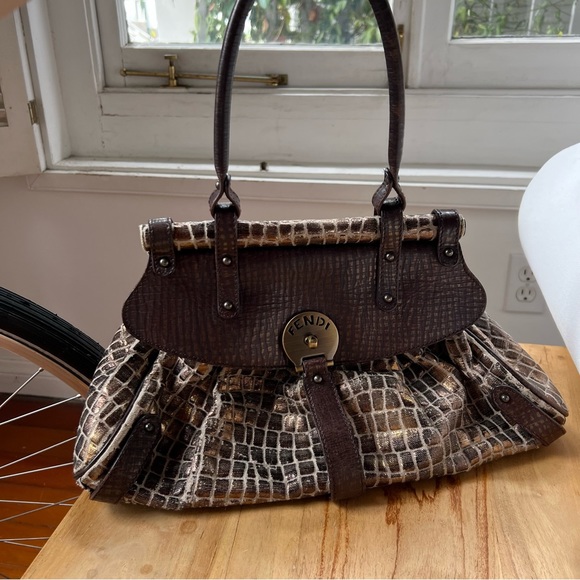 Fendi Croc print vintage purse - Picture 7 of 7